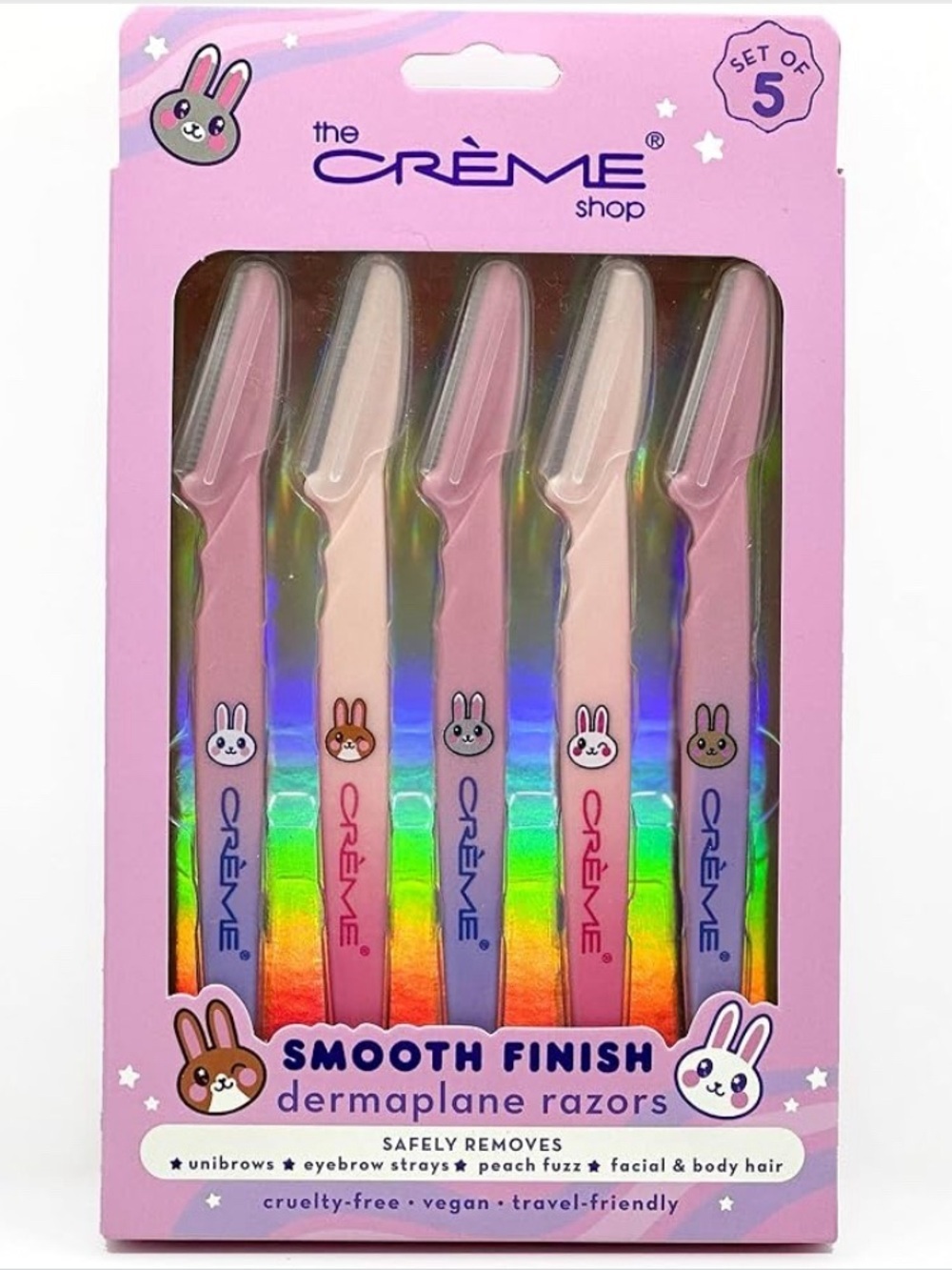 💜 The Creme Shop Korean Skincare, Dermaplane Razor, Pack of 5